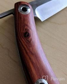 img 6 attached to Eafengrow EF11 Складной нож D2 Нож со стальным лезвием и деревянной ручкой Карманные ножи