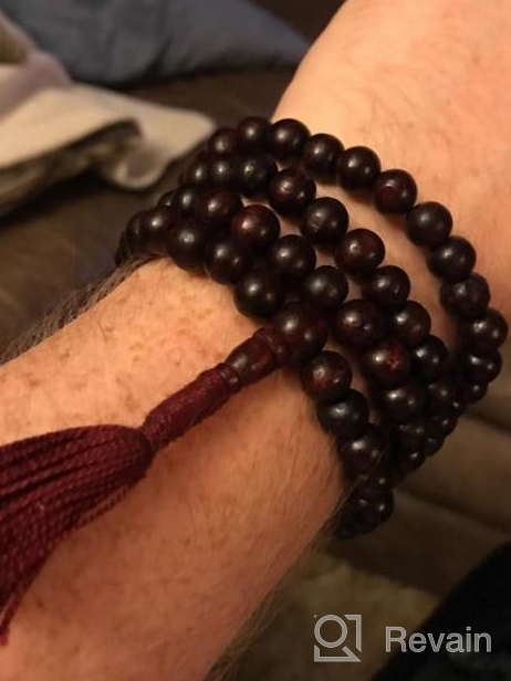 img 1 attached to DharmaObjects Tibetan Rosewood Meditation Mala/Prayer Beads/Rosary review by Troy Henkhaus