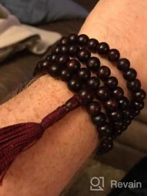 img 5 attached to DharmaObjects Tibetan Rosewood Meditation Mala/Prayer Beads/Rosary