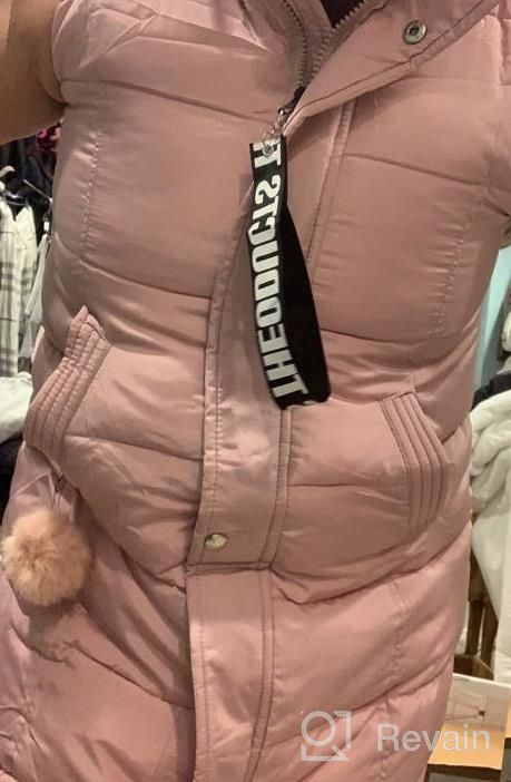 img 1 attached to Women'S Long Puffer Vest Winter Quilted Hooded Sleeveless Zip Up Jacket Gilet By Gihuo review by Elizabeth Lewis