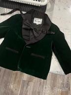 img 1 attached to 👔 Stylish Velvet Blazer for Boys: Perfect for Wedding, Holiday, Suits & Sport Coats review by Brian Mendoza