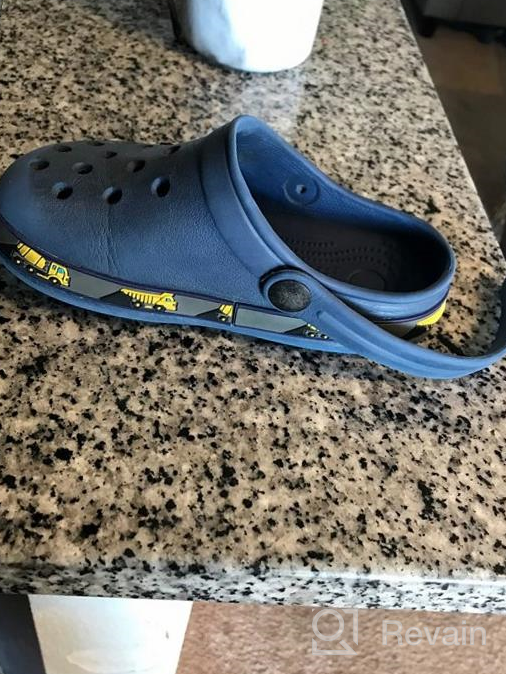 img 1 attached to 👟 Boys' Lightweight Non Slip Excavator Sandals - Perfect for Children's Outdoor Activities review by Seth Torres