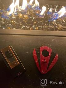 img 5 attached to Red Xikar Xi1 Double Guillotine Cigar Cutter, 440C Stainless Steel Blades With Rockwell HRC 57 Rating, Fits 54-60 Ring Gauge Cigars