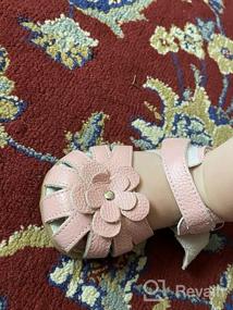 img 6 attached to Femizee Toddler Leather Butterfly Sandals 🦋 for Girls' School Uniforms: Stylish and Sturdy Shoes