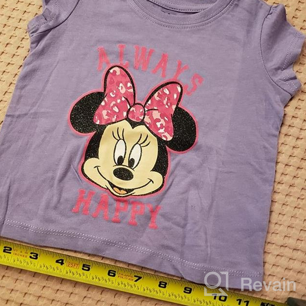 img 1 attached to 🐭 Adorable and Stylish: Disney Girls' Minnie Mouse Short Sleeve T-Shirt review by Kurt Manning