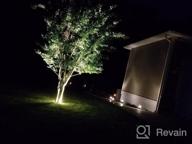 img 1 attached to SUNVIE Low Voltage Landscape Lights With Wire Connectors 12W LED Well Lights IP67 Waterproof Outdoor In-Ground Lights 12V-24V Warm White Pathway Garden Lights For Driveway Deck (10 Pack & Connectors) review by Andy Jolley
