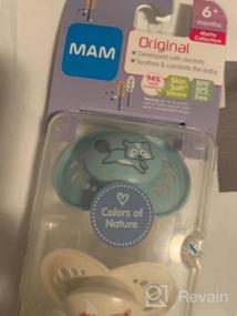 img 6 attached to MAM Baby Pacifier 6-16 Months, Original Matte Nipple Shape For Healthy Oral Development, Boy 2 Pack With Sterilizer Case (1 Count)