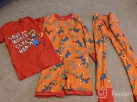 img 1 attached to Snug-Fit Cotton Pajama Sleepwear Sets for Kids featuring Disney, Star Wars, and Marvel by Spotted Zebra review by Shane Picot