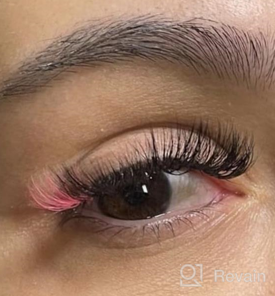 img 1 attached to Higu Pink Easy Fan Volume Lashes - 0.07 D Curl MIX 8-15Mm - Self Fanning Color Lash Tray For 2D-10D Volume Eyelash Extensions review by Eric Jenkins