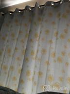 img 1 attached to Gray Dandelion Floral Botanic Thermal Insulated Blackout Curtains - 2 Layers, 2 Panels, Grommet Top, Energy Saving, Room Darkening - 52X84 Inches Each Panel By DriftAway review by Brandon Hunter