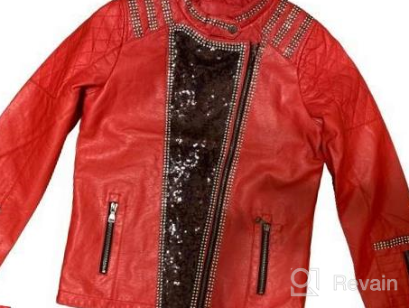 img 1 attached to Fashionable And Durable: LJYH Girls Faux Leather Quilted Shoulder Motorcycle Jackets review by Danielle Davis