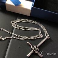 картинка 1 прикреплена к отзыву Кулон с сатанинским символом - ожерелье PJ Jewelry с пентаграммой Люцифера, пломбированное стальное кольцо с бесплатной цепочкой длиной 20 от Joshua Sharma
