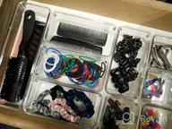 img 1 attached to 25-Piece Clear Plastic Drawer Organizers: Non-Slip Trays For Makeup, Jewelry, Office & More! review by James Turpin