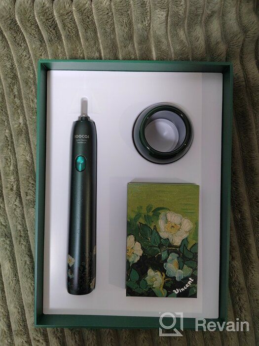 img 2 attached to Soocas Electric Toothbrush (X3U Van Gogh Green) 2 nozzles, green review by Ada Wajszczuk ᠌