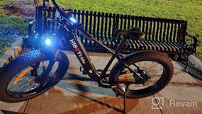 img 6 attached to Hiboy P6 Electric Bike For Adults, 750W BAFANG Motor 28MPH Ebike, 26" Fat Tire Electric Mountain Bike, 48V 13AH Removable Waterproof Battery, Shimano 9 Speed Gears, Hydraulic Suspension Fork E Bikes