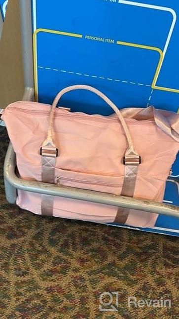 img 1 attached to Travel In Style With LOVEVOOK'S Versatile Weekender Bag For Women review by Donna Lawson