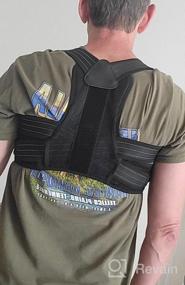 img 6 attached to Posture Corrector For Men & Women - Portzon Back Brace Support Relief Neck, Shoulders Pain
