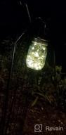 img 1 attached to Set Of 6 RGB Multicolor Mason Jar Solar Lights With 30 LEDs For Outdoor Hanging, Waterproof Fairy Lights For Patio Garden With Hangers And Jars Included From Mlambert review by Robert Smith