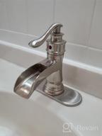 img 1 attached to Bathroom Faucet Chrome Bathroom Sink Faucets & Parts With Pop Up Drain Stopper With Overflow Waterfall Single Handle Single Hole Vanity Commercial Trough Supply Lines Hose Lead-Free By Bathfinesse review by Mark Saric