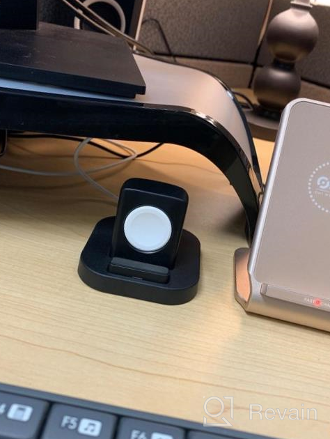 img 1 attached to Beacoo Apple Watch Stand With Nightstand Mode - Charging Dock For Apple Watch Series 3/2/Nike+, Compatible With 42Mm/38Mm - Supports Night Stand Mode (New Version) review by Pradeep Dhimal