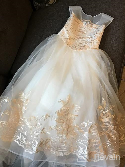 img 1 attached to 💃 Elegant Sleeveless Wedding and Pageant Girls Clothing by AbaoSisters review by Sarah Bailey