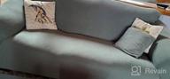 img 1 attached to Navy Blue Loveseat Stretch Slipcover – 2 Seat Sofa Protector By JINAMART review by Stephanie Fields