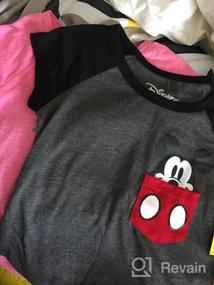 img 5 attached to Детская одежда Disney Mickey Peekaboo Pocket Charcoal для девочек