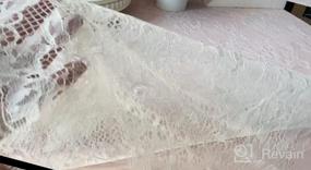 img 8 attached to Vintage White Lace Table Cloth Set Of 10: Rustic Embroidered Table Cover With 60 X 120 Inch Dimensions - Perfect For Weddings And Events