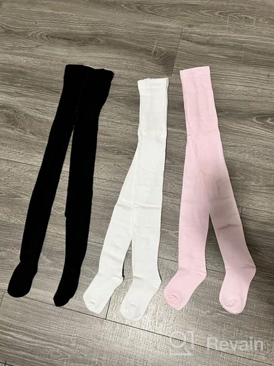 img 1 attached to High-Quality Amazon Essentials 3 Pack Cotton Tights for Girls' Clothing – Comfortable & Stylish! review by Bailey Brown