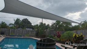 img 6 attached to Amgo 12' X 12' X 12' Beige Triangle Sun Shade Sail Canopy Awning - Commercial Heavy Duty 260 GSM - 5 Years Warranty