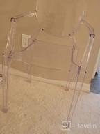 img 1 attached to Contemporary Transparent Polycarbonate Plastic Ghost Chair Armchair With Arm By 2Xhome review by Marianne Green