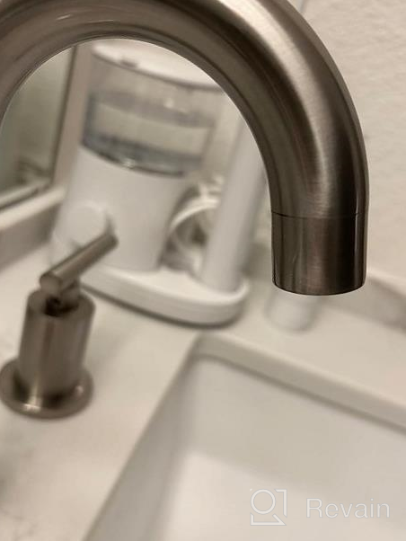 img 1 attached to Upgrade Your Bathroom With TRUSTMI'S Elegant 2-Handle 8 Inch Widespread Sink Faucet In Brushed Nickel review by John Hill