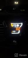 img 1 attached to Enhanced Performance AlphaRex PRO-Series Black LED Tube Dual Projector Headlights For 2015-2017 Ford F150 Halogen Type With Switchback DRL, Sequential Signal, And Activation Light review by Shawn Jacobs