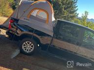 img 1 attached to 🚚 JoyTutus Orange Pickup Truck Tent: Waterproof, Double Layer, Portable for 2 People – Ideal Camping Companion, 5.5'-6' Bed review by Chase Steele