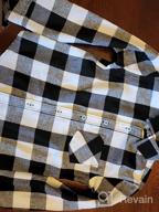 img 1 attached to Siliteelon Plaid Flannel Shirt 👕 - Stylish Button-Down for Toddler Boys review by Kyam Deriphonse