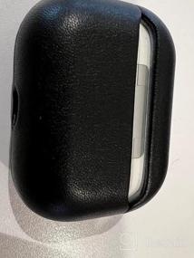 img 5 attached to Темно-фиолетовый кожаный чехол для AirPods Pro с брелком - полностью завернутый чехол Lopie ручной работы для защиты Apple Air Pods Pro.