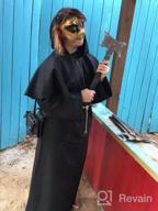 img 1 attached to Friar Medieval Hooded Monk Renaissance Priest Robe Costume Cosplay review by Carrie Porter