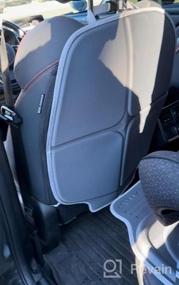 img 5 attached to Защитите свои автомобильные сиденья с помощью HEYTRIP Protector Car Seat Protector и противоскользящего коврика - водонепроницаемого, легко моющегося и нескользящего для детей от 0 до 12 лет.