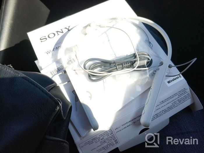 img 1 attached to Sony WIC400/L Wireless Behind-Neck In-Ear Headphones, Blue review by Tawan Rungthip ᠌