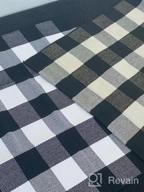 img 1 attached to Black & White Buffalo Checkered Cotton Rug - 2'X3' Plaid Front Porch Mat For Bathroom, Kitchen, And Home - Machine Washable Cotton Throw Rug With Woven Design By SHACOS review by Rick Gondoras