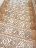 img 1 attached to Stylish & Safe: Sussexhome Carpet Stair Treads For Wooden Steps - 4-Pack Of Self-Adhesive, Pet & Kid-Friendly Indoor Treads To Prevent Slipping review by Saradhi Suter