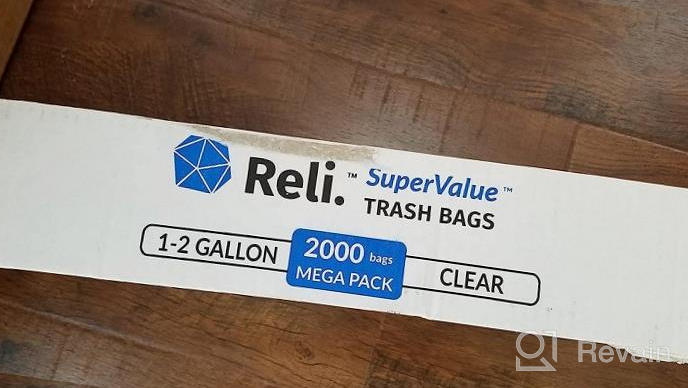 img 1 attached to Reli. SuperValue 40-45 Gallon Trash Bags 50 Count Made In USA Large Clear Garbage Bags 40 Gallon - 42 Gallon - 44 Gallon - 45 Gallon Trash Bag Can Liners 40-45 Gal Capacity White review by James Khalifa
