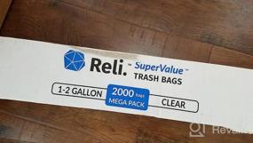 img 6 attached to Reli. SuperValue 40-45 Gallon Trash Bags 50 Count Made In USA Large Clear Garbage Bags 40 Gallon - 42 Gallon - 44 Gallon - 45 Gallon Trash Bag Can Liners 40-45 Gal Capacity White