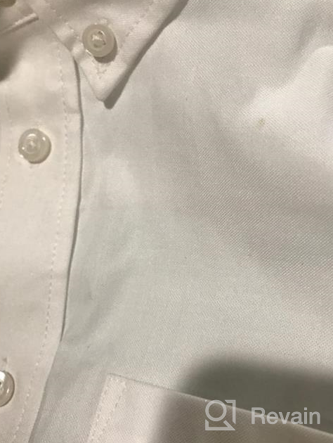 img 1 attached to Classy and Comfortable: Chaps 👔 Boys' Long Sleeve Oxford Button-Down Dress Shirt review by Jason Hill