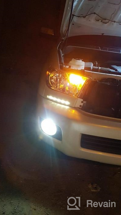 img 1 attached to JDM ASTAR H10 9145 9140 LED Fog Light Bulbs - Bright White PX Chipets review by Bobby Lawson