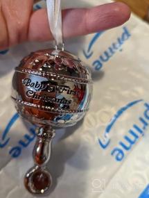 img 5 attached to Klikel Baby'S First Christmas Ornament 2022 - Silver 3D Rattle Baby First Christmas Ornament 2022-1St Christmas Baby Ornament 2022 - Babies First Christmas Ornament - Boy Girl Keepsake Ornament 2022
