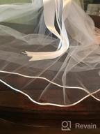 img 1 attached to 👰 Swea Pea &amp; Lilli Girls First Communion Veil - White Holy Communion Headpiece with Headband and Flowers - 1st Communion Accessories review by Adam Boudreau