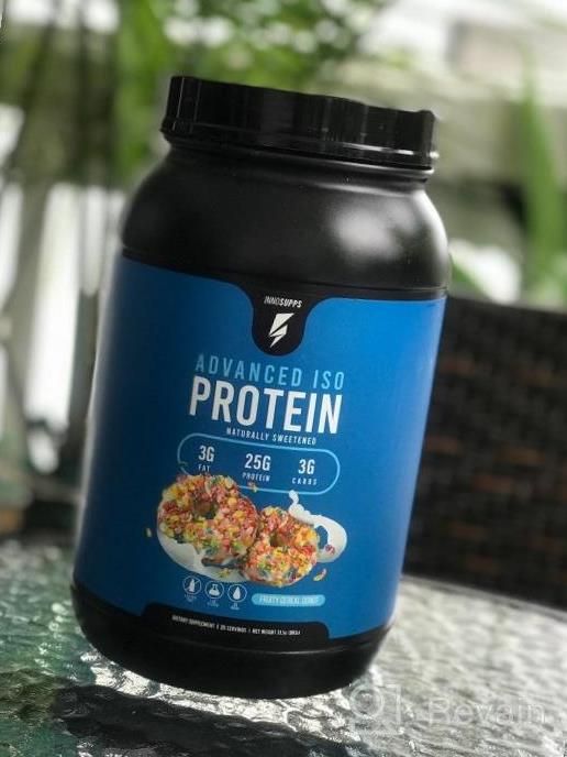 img 1 attached to Fuel Your Body With Inno Supps Advanced Iso Protein For 100% Whey Isolate And No Artificial Ingredients - Fruity Cereal Donut Flavor review by Kip Robinson