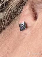 img 1 attached to 💎 Vibrant Mystic Topaz Stud Earrings: Stunning Rainbow Shades in 925 Sterling Silver – Perfect Jewelry for Valentine's Day, Birthdays & Anniversaries review by Nancy Levisay