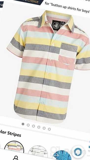 img 1 attached to 👕 Boys' Short Sleeve Button Down Summer Beach Shirt by Body Glove review by Joey Richardson